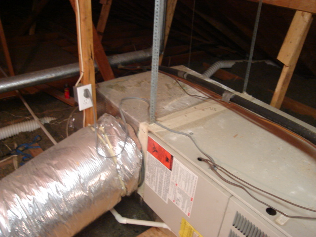 Ductwork in Attic